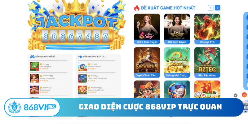Giao diện cược 868VIP trực quan