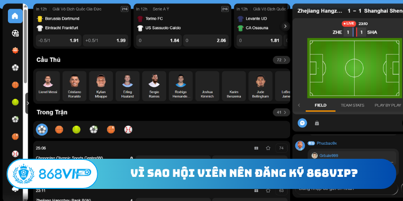 Vì sao hội viên nên đăng ký 868VIP?