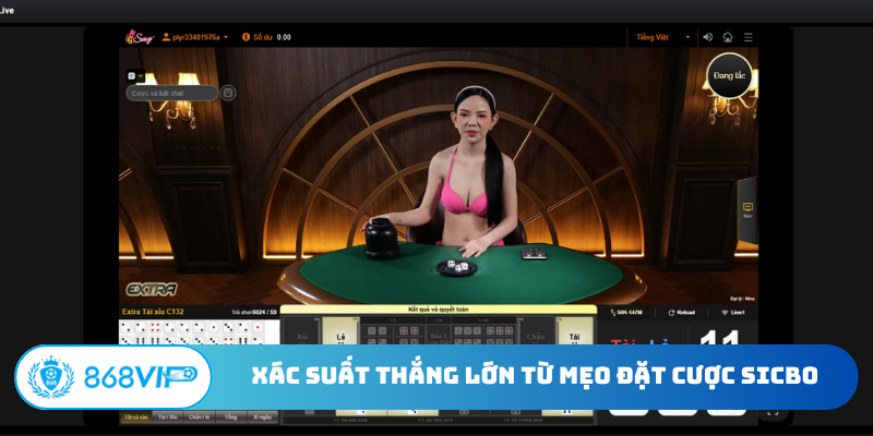 Xác suất thắng lớn từ mẹo đặt cược Sicbo